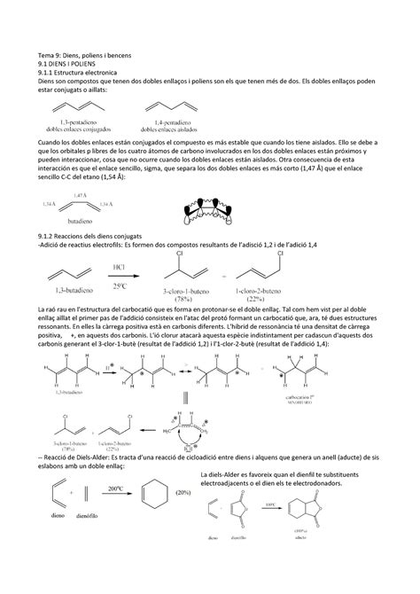 Tema Qo Resum Del Tema De Quimica Organica De Nanociencia I