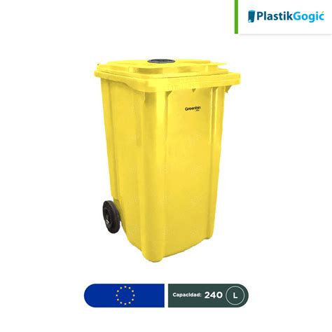 Contenedor Con Ruedas Tapa Perforada Plastik Gogic L Reko