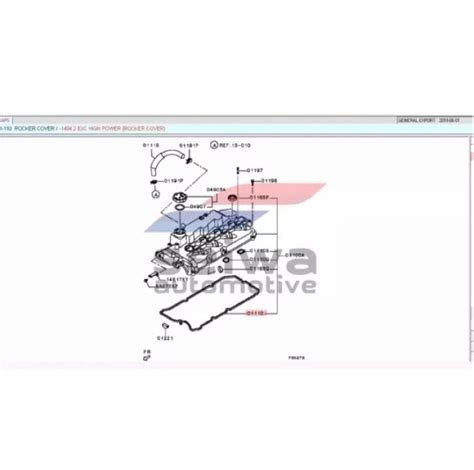 Mitsubishi Montero GEN2 2 5L 2008 2015 Valve Cover Gasket 1035A108 On