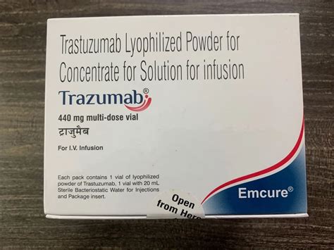 Trazumab Trastuzumab 440mg Injection Emcure Pharmaceuticals Ltd Pack