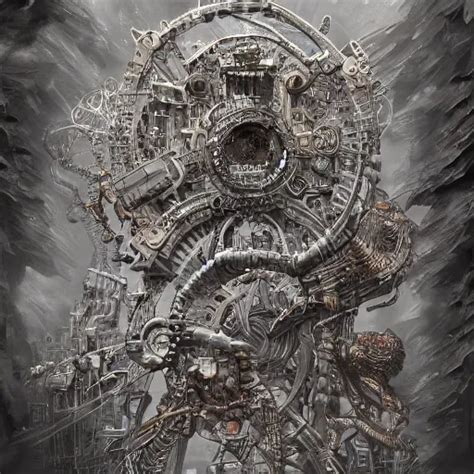 Machine God Rebuilding Itself Fantasy D And D Stable Diffusion