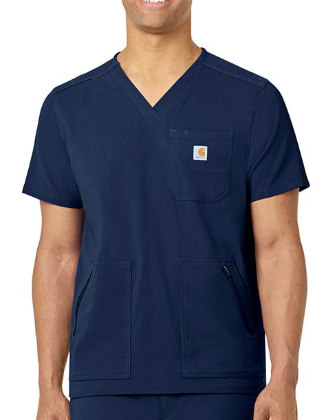 Carhartt C15037 Zip Pocket Scrub Top For Men