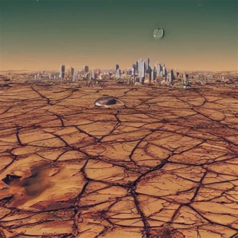 City On Mars With Earth In Background” Stable Diffusion Openart