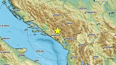Novi Zemljotres Zabilje En U Blizini Granice Bosne I Hercegovine I Crne