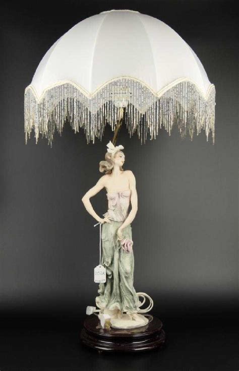 Giuseppe Armani Porcelain Standing Lady Table Lamp