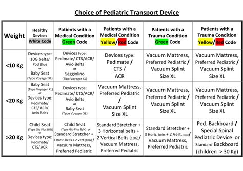 Pdf Pediatric Medical Transport Devices Presidi Per Il Trasporto Sanitario Pediatrico