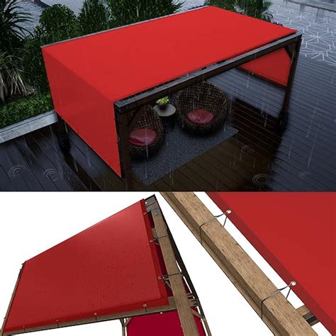 Amazon Colourtree X Red Waterproof Pergola Sun Shade