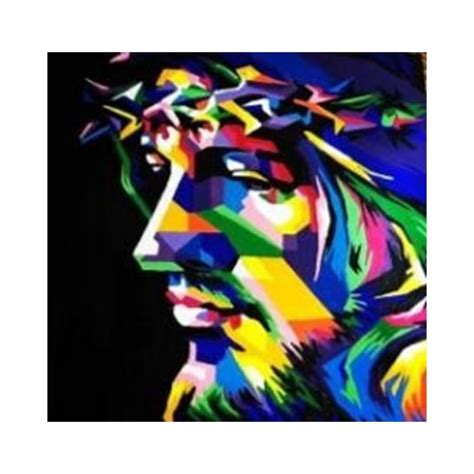 Cristo De Colores Pintar Por N Meros Moha