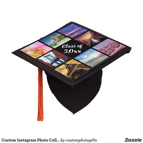 Custom Photo Collage Personalized Year Keepsake Graduation Cap Topper