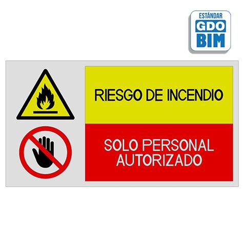 Bim Objects Señal O Señalización En Bim Combinada Riesgo De Incendio