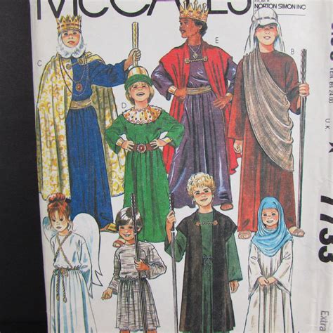 Nativity Scene Costumes Childs Size Extra Small Mccalls 7733 - Etsy