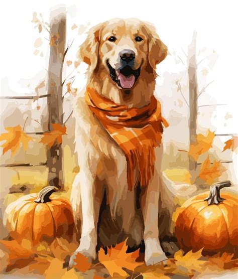 Vecteurs Et Illustrations De Fond Ecran Chien Chat Automne En