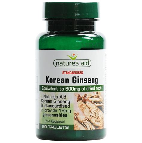 Natures Aid Korean Ginseng Mg Tablet Buy Bottle Of Tablets At