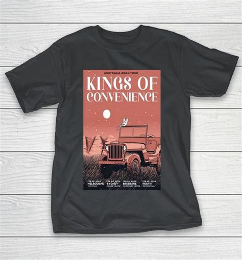 Kings Of Convenience Australia Tour Shirts Tour Shirt Kings Of