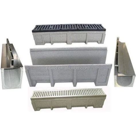 U Shaped Finished Drainage Ditches Resin Concrete Gutter Drain Drainage