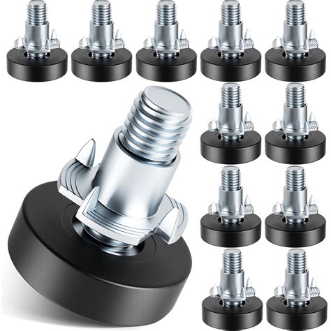 Adjustable Furniture Leveling Feet Set 12PCS T Nut Leg Levelers For