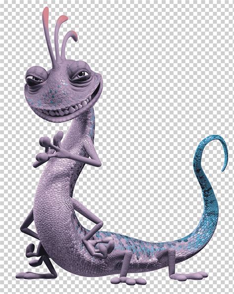 Purple lizard animated character, Mike Wazowski Randall Boggs James P ...