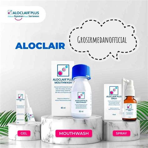 Aloclair Plus Obat Sariawan Gel Mouthwash Dan Spray Lazada Indonesia