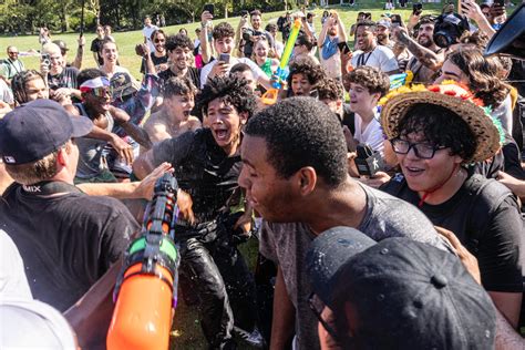 New Yorkers Strip Off And Go Wild At Huge Water Balloon Fight As City