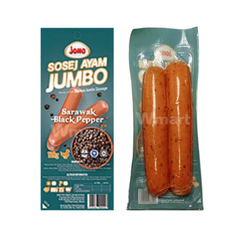 Jono Jumbo Chicken Sausages With Sarawak Black Pepper 120g Wmart