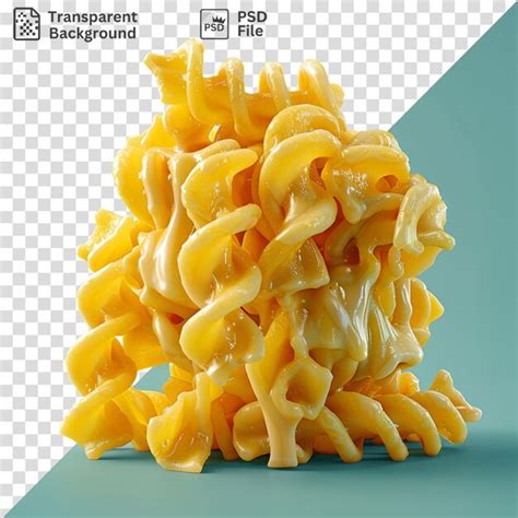 Premium Psd Potrait Cheese Pasta On A Blue Background