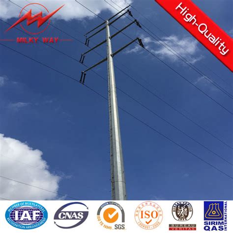ft mm thickness galvanized electric utility pole electric pole