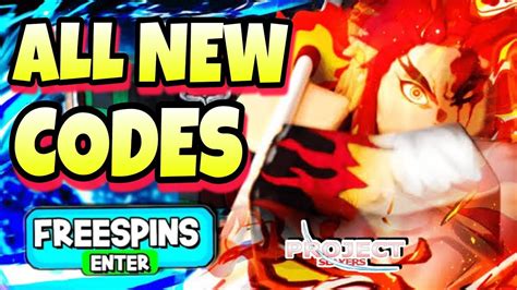 Free Spins All New Working Project Slayers Codes In 2022 Codes