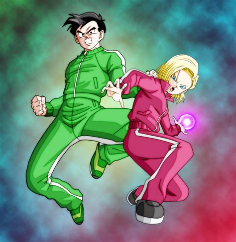 Gohan And Android 18 Track Suit Lovers By Obsolete00 On Deviantart