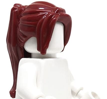 LEGO Minifigure Hair Female Dark Red Ponytail Extra Extra Bricks