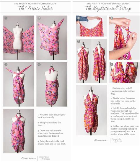 Transform Your Scarf Into A Sarong For Beach Coverup Createsie