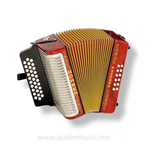 Acordeón Hohner Corona II Fa 31 Botones 12 Bajos Audio Music México