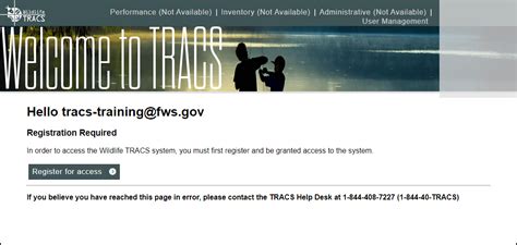 Tracs Best Practice Guidelines And Faqs Federal User Registration