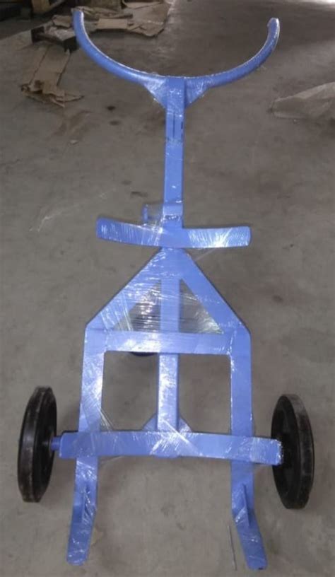 Mild Steel Three Wheel Drum Trolley Loading Capacity Kg