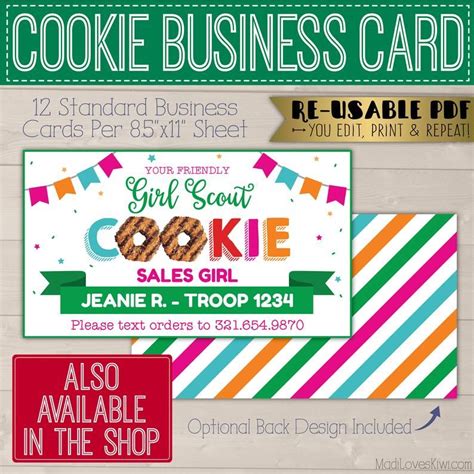 Mini Abc Girl Scout Order Form Printable Editable Price Etsy Artofit