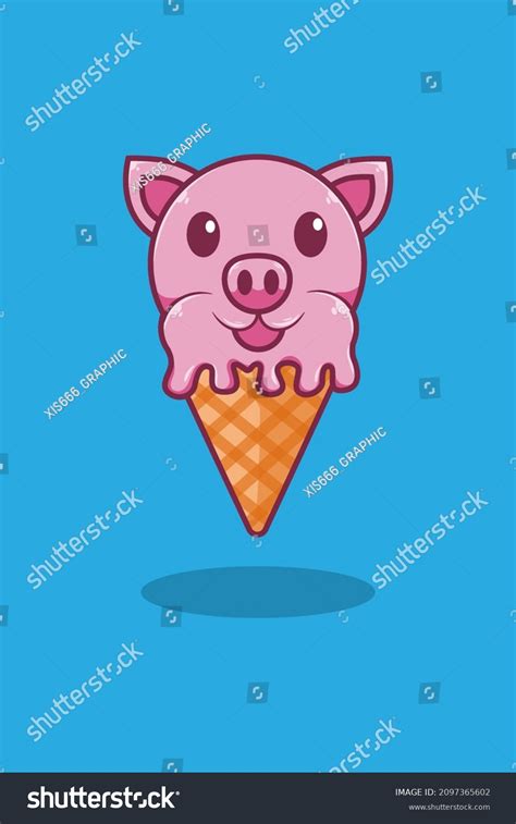 Pig Eating Ice Cream Images: Browse 149 Stock Photos & Vectors Free ...