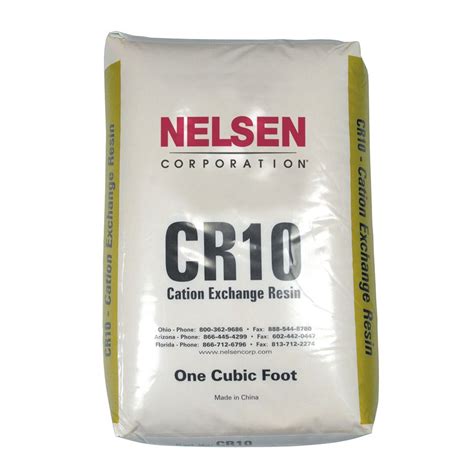 CR10 CA 12 CARBOCHEM INC Cation Resin 10 Gold 1 Cu Ft Bag Nelsen