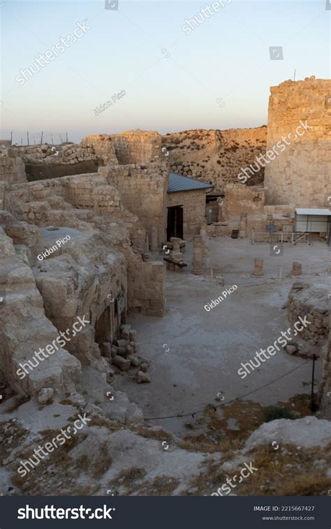 Mount Herodion Ruins Fortress King Herod Stock Photo 2215667427 ...