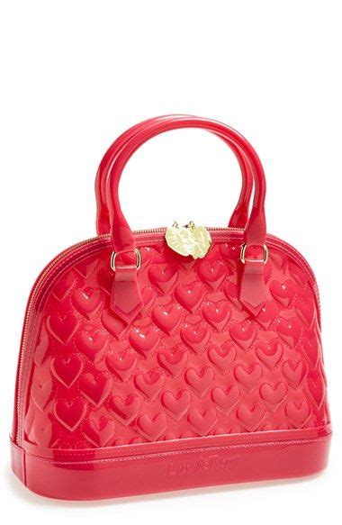 Luv Betsey By Betsey Johnson Quilted Heart Jelly Dome Satchel