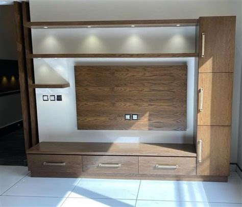 Free Standing Modern Plywood Tv Unit Laminate Finish At Rs Sq Ft