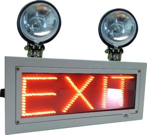 Industrial Emergency Light With Exit Sign at 4550.00 INR in Avinashi ...