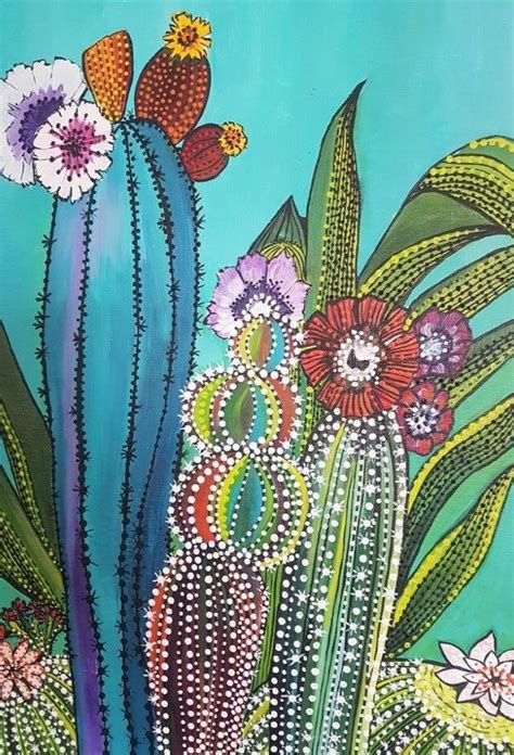 Pin By Rebecca Hermosillo On Art Things Cactus Art Succulent Art