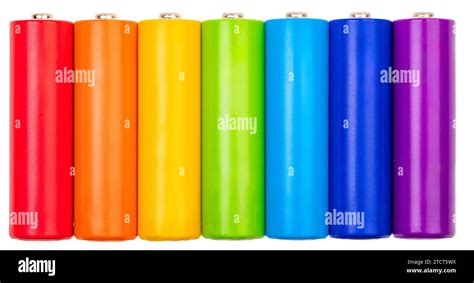 Vibrant And Energetic Colorful AA Alkaline Batteries Mignons Pack