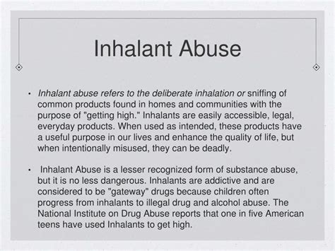 Ppt Overview Of Inhalants Powerpoint Presentation Free Download Id 1101077