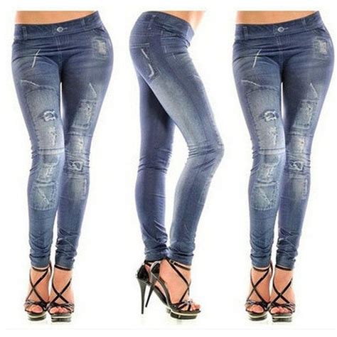 Bodycon Stretch Jean Leggings Women Leggings Pants Stylish Denim