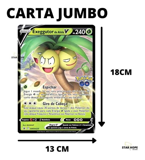 Carta Pok Mon Exeggutor De Alola V Cole O Go Grande Jumbo