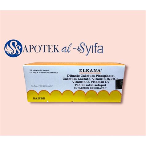 Jual Elkana Tablet Multivitamin Kesehatan Harga Strip Tablet