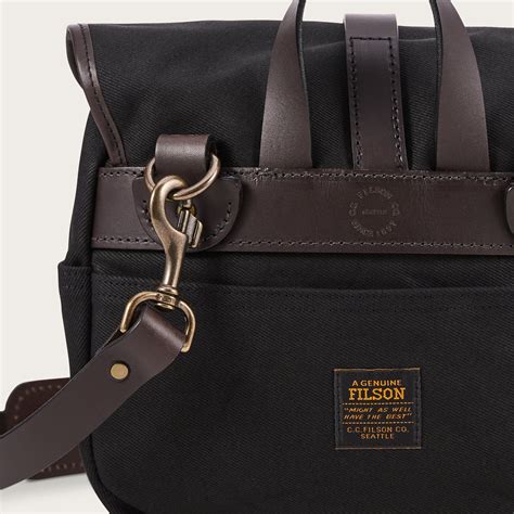 rugged twill small field bag  filson black black
