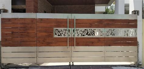 Modern Stainless Steel Hpl Sheet Main Gate For Home At Rs 1500 Square