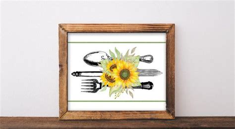 Kitchen Wall Decor Sunflower Decor Sunflower Kitchen Decor Etsy