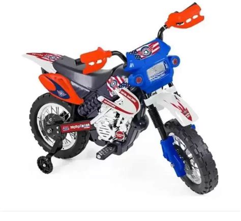 Moto Infantil Motinho Elétrica Azul 6v Brinquedo Menino Homeplay ...